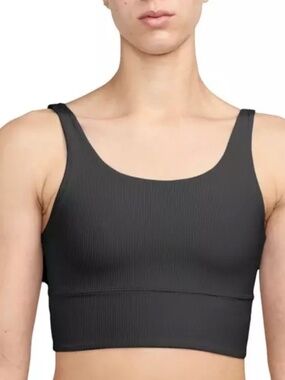 Nike Zenvy Sports Bra XS Black Inﬁna Soft Ribbed NWT